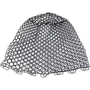 Fishing Landing Net, Replacement Fishing Net Deepened Soft Flexible Rubber Fishing Landing Mesh for Angler Black