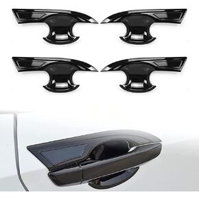 RYANSTAR RACING 10th Gen Honda Civic ABS Exterior Door Handle Cover Door Decoration Frame Trim Accessories Compatible with Honda Civic 2016 2017 2018 2019 2020 2021(Balck, Door Handle)