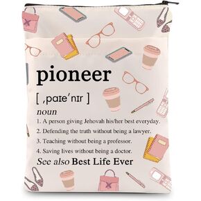 Pioneer Gift Pioneer School Gift JW Gift for Pioneer Pioneer Student Book Sleeve (Pioneer Noun Tote)