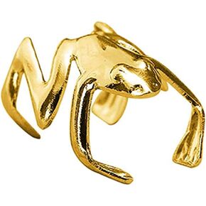 1PCS Frog Cuff Clip Earrings for Women Men Girls Jumping Animal No Piercing Punk Silver Wrap Fake Cartilage Gothic Silver Alloy Earrings Jewelry