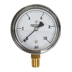 KC25-10# Low Pressure Gauge 10 PSI