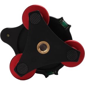 Other equipment accessories LP‑64 Camera Tripod Ball Head Leveling Base Aluminum Triple Wheel Leveler Bubble Level