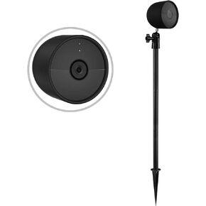 HOLACA Spike Pole Mount Ground Stake and Weatherproof Silicone Skin for Google Nest Cam(Battery) Stand Bracket Only, Suitable for Stake into Soft Ground