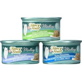 Fancy Feast Purina Medleys Variety Collection Cat Food - Tuna Recipe - 3 Oz, 12 Case