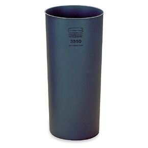 Rubbermaid Commercial Products Round Ridged Liner, 12-Gallon, Gray, Compatible with Rubbermaid Marshall Trash Can