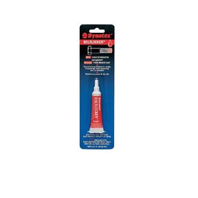 49451 Red High Strength Threadlocker, 6ml - Industrial Grade Lock Tight, Ideal for Nut and Bolt Assemblies, Resists Leakage, Shock, and Vibration - Red Locktight Thread Locker