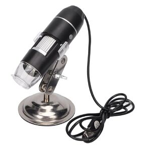 Skin Analyzer Hair Scalp Detector 800X Magnification Portable USB Microscope with 8pcs Light Chips for Skin and Hair Detection (Black)
