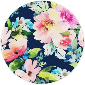 Auhoahsil Mouse Pad, Abstract Art Round Non-Slip Rubber Mousepad with Stitched Edges for Wireless Mouse Laptop Computer Gaming Office Travel Men Women Kids, Cute Design, 8.7 x 8.7 in, Stones
