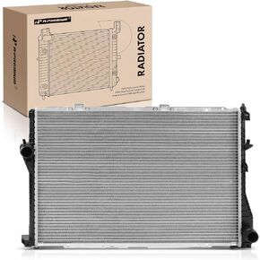 A-Premium Engine Coolant Radiator Assembly with Transmission Oil Cooler Compatible with BMW E39 Series 525i 2001-2005, 528i 1999-2000, 530i 2001-2003, 540i 1999-2003, 545i 2004-2005