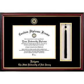 Campus Images NCAA Rutgers Scarlet Knights Tassel Box and Diploma Frame