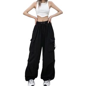 Cargo Pants Women Baggy Parachute Pants Woman Mutil Pockets Loose Fit Y2K Casual Pants for Women