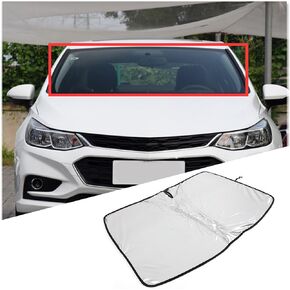 Windshield Sunshade Compatible with Chevrolet Cruze 2017-2022,Memory Wire Sunshade 1PCS,Front Window Foldable Sun Shade UV Protection Visors Interior Accessories (Memory Folding Sunshade)