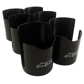 Master Magnetics Magnetic Cup Caddy - Keep Your Favorite Beverage at Hand, 3.3" Inner Diameter, 4.625" Height, Black, Pack of 6, 07583X6