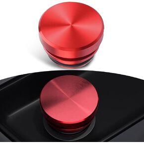 Pack-1 Car Cigarette Lighter Cover, 0.6" x 1.1" Metal Anti-Scratch Dust Cover for Accidental Touch Protection, Rubber Seal Sporty Decorative Accessory, Universal for Cars Motorcycles (Black)