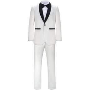 Men Adults White Blazer Suit Costume Shirt Jacket Pants Uniform Halloween Movie Cosplay Outfit