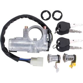 MOTOKU Ignition Switch Cylinder and Left Right Door Lock Cylinder Kit w/Keys for Nissan D21 1987-1994 Pathfinder 1987-1995