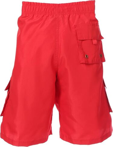 Sakkas Mens Solid Color with Contrast Stripes Skate Surf Board Short Swim Trunks in Saudi Arabia