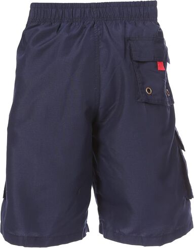 Sakkas Mens Solid Color with Contrast Stripes Skate Surf Board Short Swim Trunks in Saudi Arabia