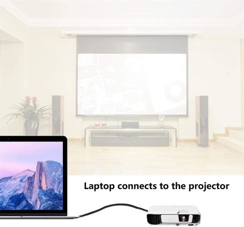 كابل محول ذكر HDMI ذكر عالي السرعة مطلي بالذهب 90 زاوية من اليمين إلى اليسار يدعم إيثرنت وثلاثي الأبعاد وإرجاع الصوت (0.3M 2Pack LL-LL) in Kuwait