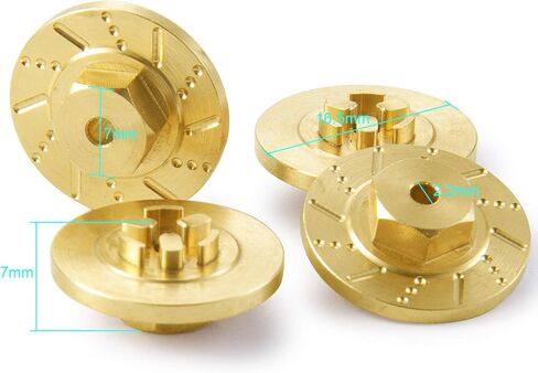 محولات محور سداسية نحاسية RC مع قرص فرامل لـ 1/18 كيوشو ميني Z 4x4 جيمي in Kuwait