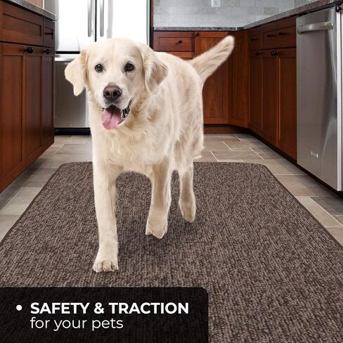 House, Home and More Skid-Resistant Carpet Runner - Pebble Gray - 10 Feet X 27 Inches in Saudi Arabia