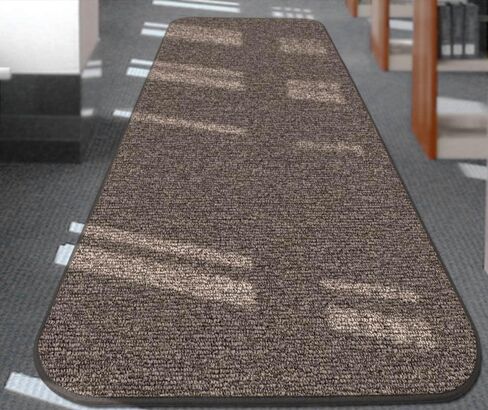House, Home and More Skid-Resistant Carpet Runner - Pebble Gray - 10 Feet X 27 Inches in Saudi Arabia