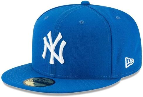 New Era 59Fifty Hat York Yankees MLB Basic Blue Fitted Cap 11591129 7 in Saudi Arabia