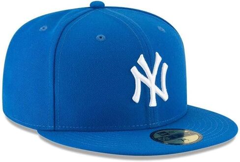 New Era 59Fifty Hat York Yankees MLB Basic Blue Fitted Cap 11591129 7 in Saudi Arabia