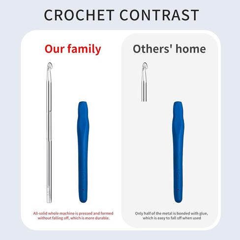 34 Pcs Crochet Hooks Set, Multicolor, 2mm-6mm Crochet Hooks, Long Crochet Hooks, Multifunctional Crochet Hooks, Ergonomic Crochet Hooks for Arthritic Hands DIY Handmade Preparation Crafts in Saudi Arabia