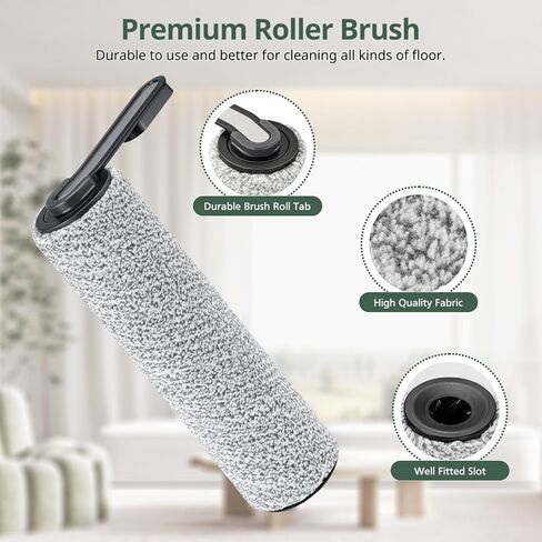 isinlive Floor ONE S5 Brush Roller Replacement Parts for Tineco Floor ONE S5/ Floor ONE S5 PRO 2 Cordless Wet Dry Vacuum Cleaner, 2 Pack Brush Roller, 4 Pack HEPA Filters and 1 Pack Cleaning Brush in Saudi Arabia
