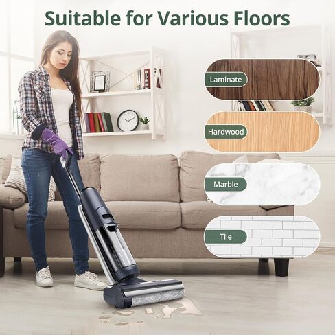 isinlive Floor ONE S5 Brush Roller Replacement Parts for Tineco Floor ONE S5/ Floor ONE S5 PRO 2 Cordless Wet Dry Vacuum Cleaner, 2 Pack Brush Roller, 4 Pack HEPA Filters and 1 Pack Cleaning Brush in Saudi Arabia