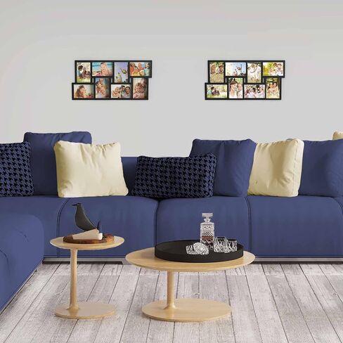 Lavish Home Collage Picture 8 Openings for 4X6 Wall Hanging Multiple Photo Frame Display for Personalized Decor, (Black) in Saudi Arabia