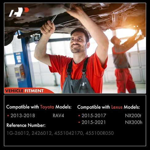 A-Premium - رف توجيه كهربائي وترس متوافق مع Toyota RAV4 2013-2018 وLexus NX200t 2015-2017، NX300h 2015-2021، استبدال # 455100R050 in Saudi Arabia