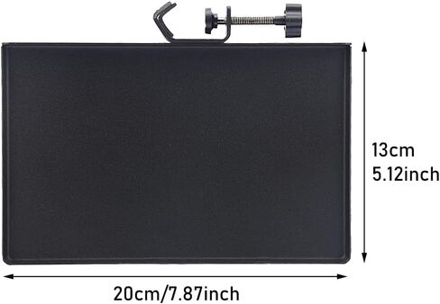 صينية بطاقة الصوت، حامل رف معدني، مشبك هاتف، حامل ميكروفون حديدي، حامل ثلاثي القوائم مباشر، علبة بطاقة الصوت، رف ثابت للبث (أسود) in Kuwait