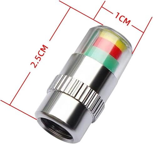 12pcs Tire Pressure Caps, Easy to Read 3 Color Car Tire Pressure Monitor Valve Stem Caps, 32-to-35 PSI in Saudi Arabia