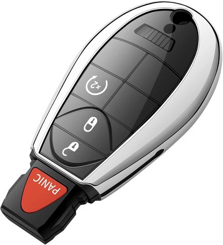 Tukellen for Dodge Key Fob Cover,Special Soft TPU Key Case Cover Protector Compatible with 2013-2018 Ram Grand Caravan Charger Challenger Durango Journey Magnum Remote/Smart Key,Key Shell-Blue in Saudi Arabia
