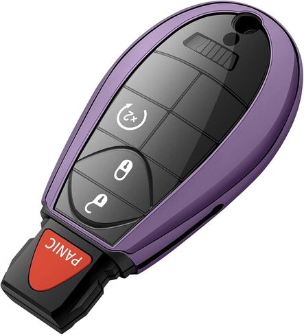 Tukellen for Dodge Key Fob Cover,Special Soft TPU Key Case Cover Protector Compatible with 2013-2018 Ram Grand Caravan Charger Challenger Durango Journey Magnum Remote/Smart Key,Key Shell-Blue in Saudi Arabia