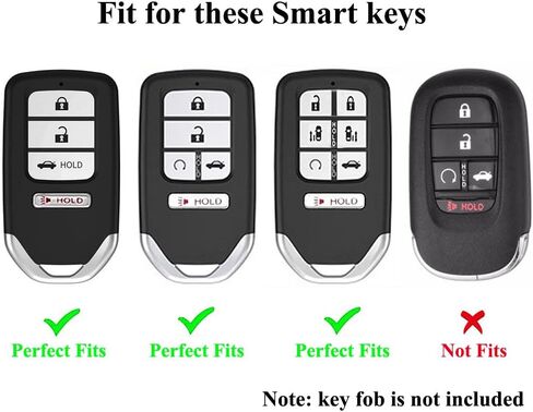 حافظة غطاء مفتاح Fob متوافقة مع Honda Accord Civic CRV Pilot Odyssey Passport Bling Crystal Diamond Key Case (الطراز B، فضي) in Saudi Arabia