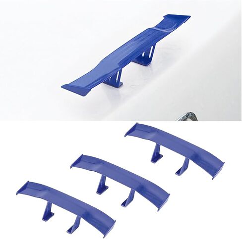 3PCS Universal Car Mini Spoiler Wing, 6.5 Inch Auto Rear Tail Wing, Mini Carbon Fiber Texture Cool Decoration, Rear Diffuser Without Perforation, Car Exterior Accessories for Men Women (Black) in Saudi Arabia