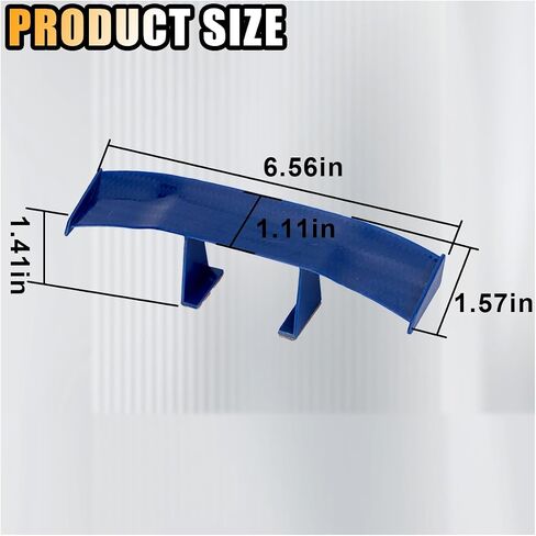 3PCS Universal Car Mini Spoiler Wing, 6.5 Inch Auto Rear Tail Wing, Mini Carbon Fiber Texture Cool Decoration, Rear Diffuser Without Perforation, Car Exterior Accessories for Men Women (Black) in Saudi Arabia