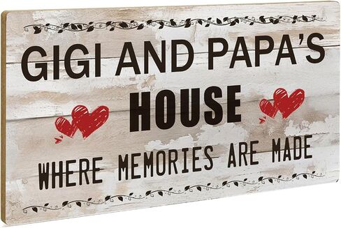 Mini Gifts Mini And Papa's House Sign Gift For Dad Papa Grandparents Indoor Outdoor Signs 12x6 Inch in Saudi Arabia