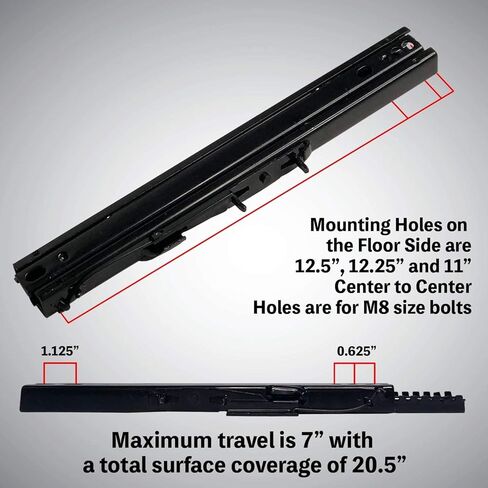 مجموعة مسار منزلق لمقعد السيارة العالمي من Invictus لمقاعد ما بعد البيع (عبوة من قطعتين) (عبوة من قطعة واحدة) in Kuwait