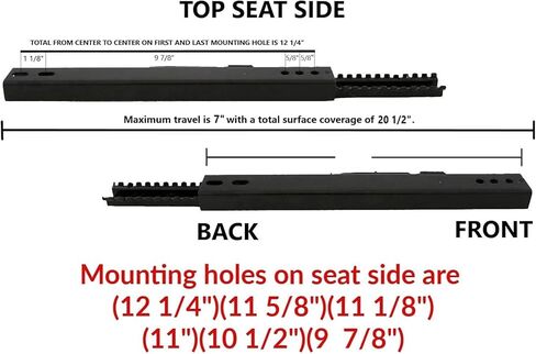 مجموعة مسار منزلق لمقعد السيارة العالمي من Invictus لمقاعد ما بعد البيع (عبوة من قطعتين) (عبوة من قطعة واحدة) in Kuwait