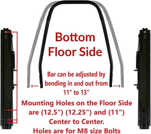 مجموعة مسار منزلق لمقعد السيارة العالمي من Invictus لمقاعد ما بعد البيع (عبوة من قطعتين) (عبوة من قطعة واحدة) in Kuwait
