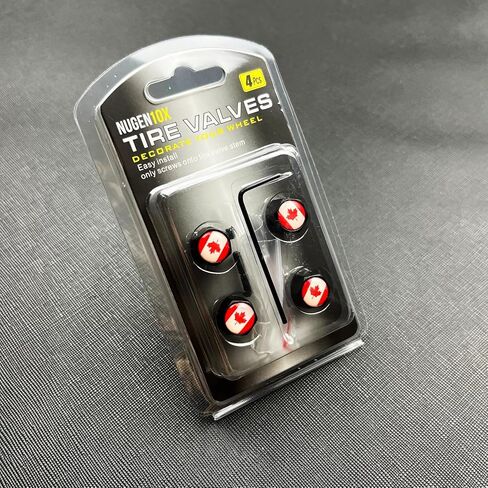 Anti Theft Tire Valve Stem Caps for Cars Trucks Motorcycles SUVs and Bikes | Tire Valve Caps | Tire Caps | Tapones para Llantas de Carro (CAN Black) in Saudi Arabia
