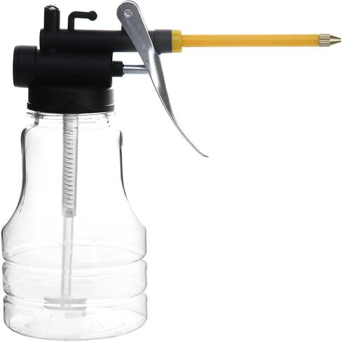 QWORK Oil Can Oil Spray Can, 3 Sets Transparent High Pressure Oiler Can Bottle with Pump, 250ml Thumb Pump Tool Oiler with 2 Spouts Straight & Flexible in Saudi Arabia