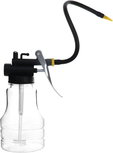 QWORK Oil Can Oil Spray Can, 3 Sets Transparent High Pressure Oiler Can Bottle with Pump, 250ml Thumb Pump Tool Oiler with 2 Spouts Straight & Flexible in Saudi Arabia