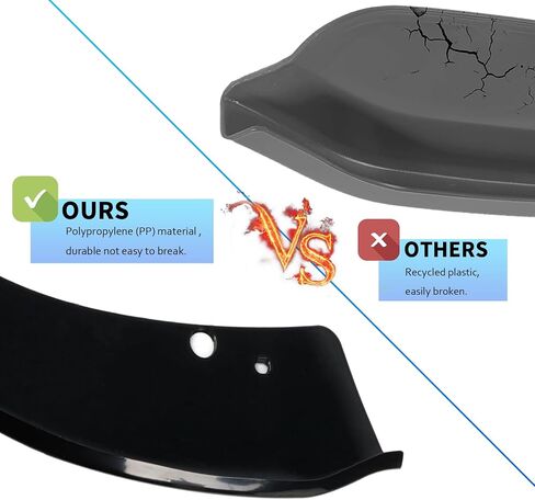 Front Bumper Lip Splitter Protector Cover Compatible with 2015-2021 Dodge Charger Hellcat SRT 392 / Scat Pack/RT Scat Pack/GT/RT, Black in Saudi Arabia