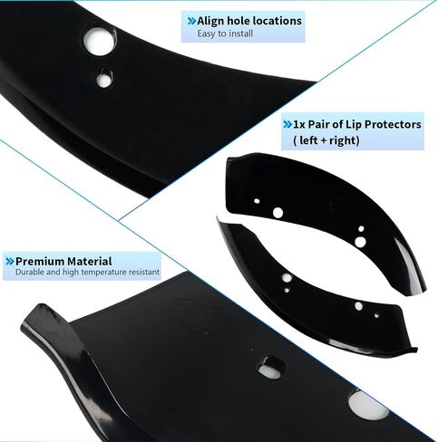 Front Bumper Lip Splitter Protector Cover Compatible with 2015-2021 Dodge Charger Hellcat SRT 392 / Scat Pack/RT Scat Pack/GT/RT, Black in Saudi Arabia