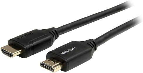 StarTech.com 10ft (3m) Premium Certified HDMI 2.0 Cable with Ethernet - High Speed Ultra HD 4K 60Hz HDMI Cable HDR10 - HDMI Cord (Male/Male Connectors) - For UHD Monitors, TVs, Displays (HDMM3MP) in Saudi Arabia